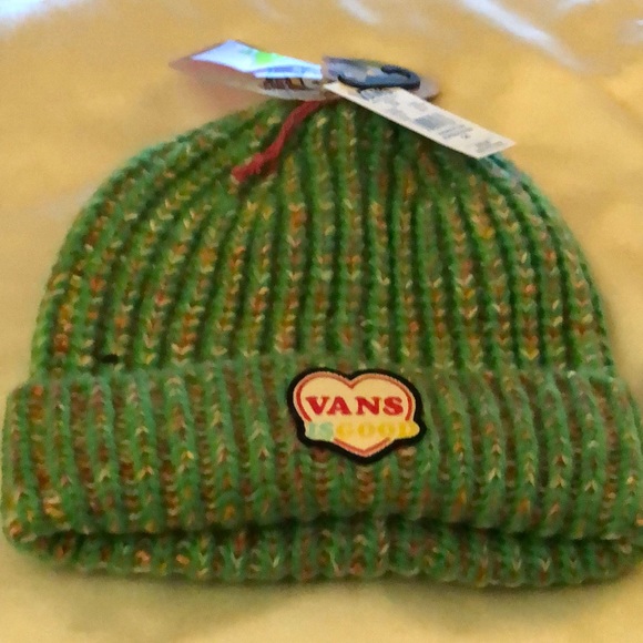 Vans x IRENEISGOOD Cuffed Beanie Hat Color Green Bee OS NWT - Picture 2 of 16